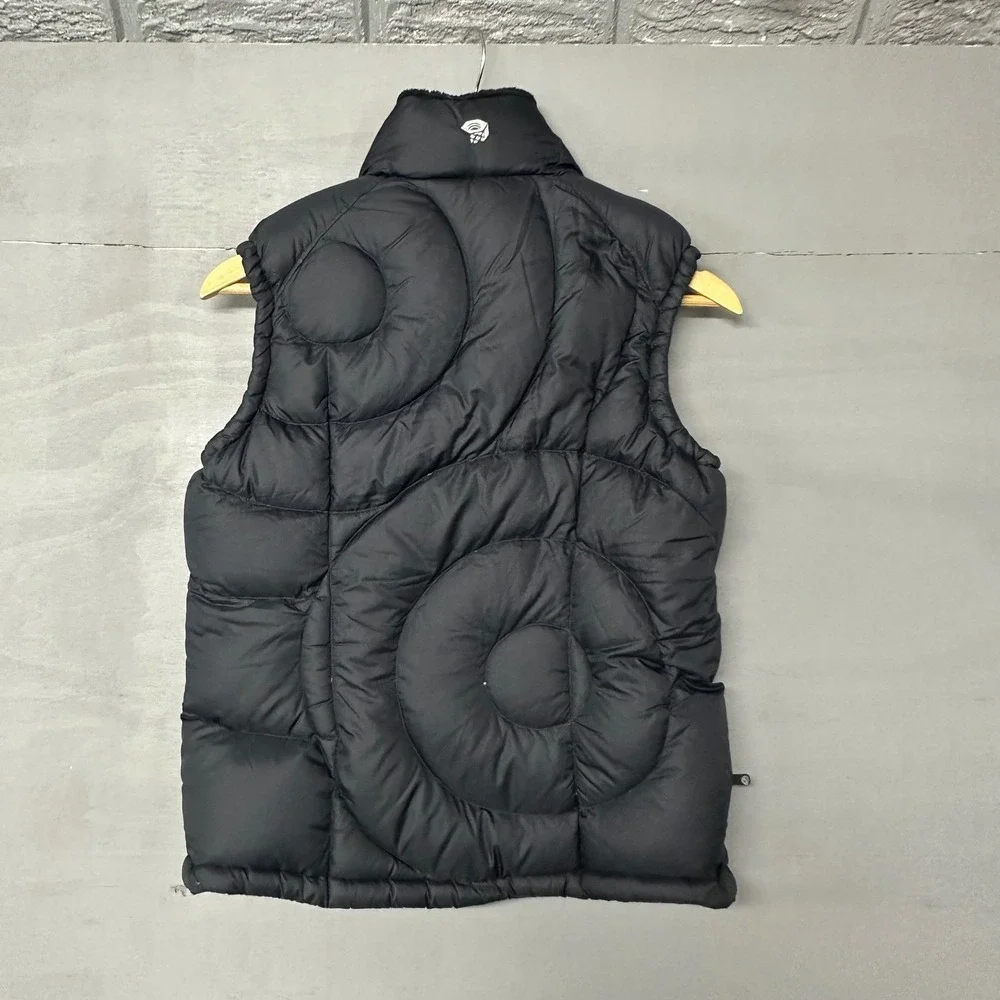 Mountain Hardwear Puffer Vest‎ Black Women's S/P Fleece Lined Collar Outdoor